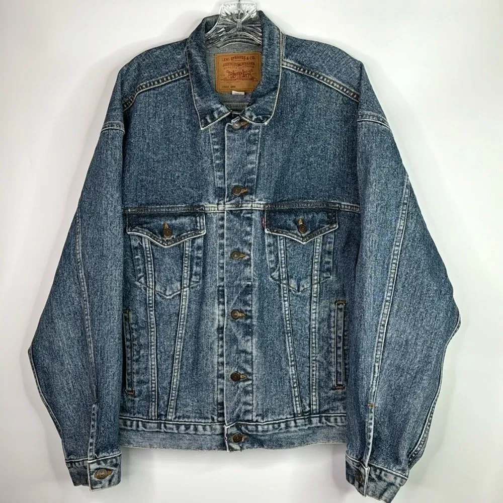 Levi Strauss 70507 4890 Denim Trucker Rancher Jacket Large